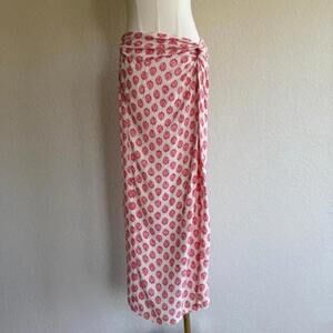Zara Floral Linen Skirt Size L
